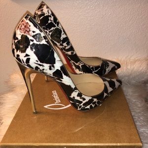 Sexy black and white Christian Louboutins